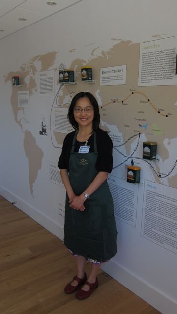 Janet at Ahmad Tea - The Tea Museum