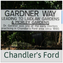 Chandler's Ford street sign, Gardner Way, SO53