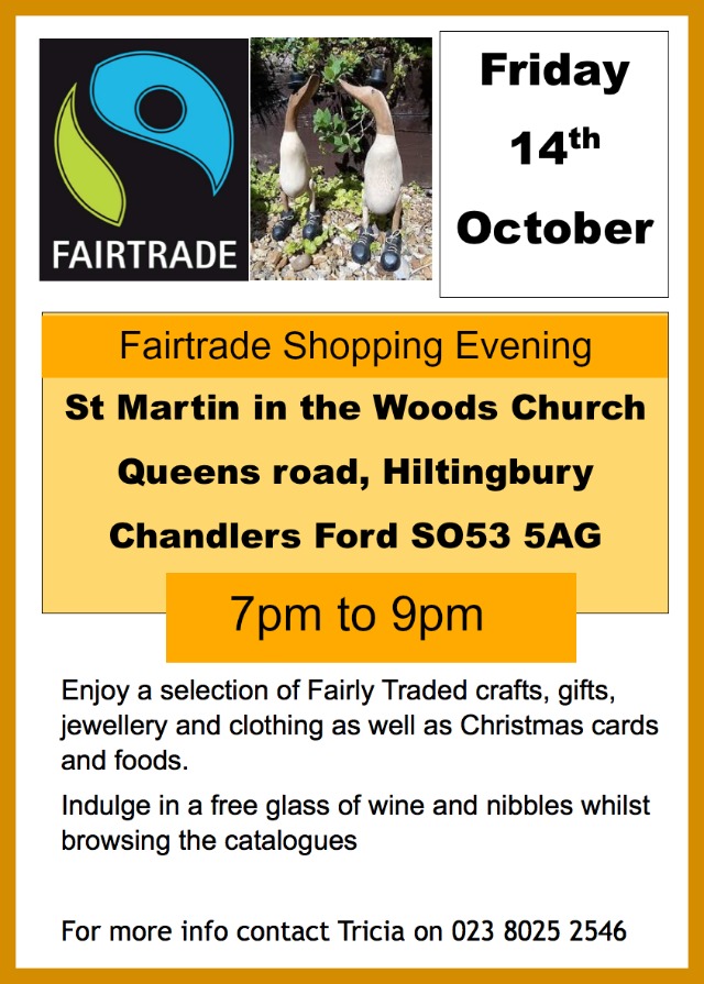 Fairtrade shopping evening St Martin in the Wood Church