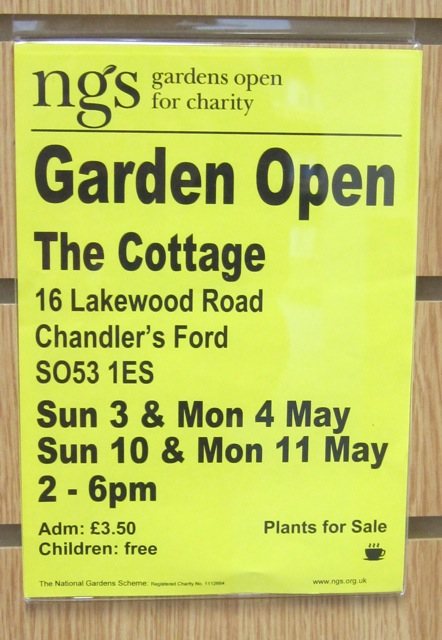 The Cottage: ngs Gardens Open: 16 Lakewood Road Chandler’s Ford