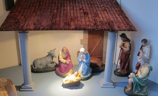 "Where is Joseph?" Nativity set at St. Martin in the Wood in Chandler's Ford.