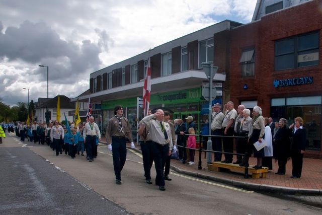 Chandler's Ford St. George's Day Parade 27th April 2014. Image credit: Richard Moss.