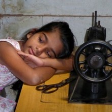 Sri Lankan girl at workshop