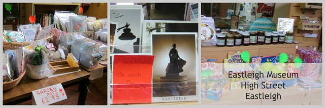 Postcards, jam, gifts at Eastleigh Museum.