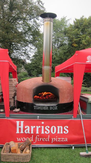 Captivating wood fired oven of Harrisons seen at Eastleigh Mardi Gras.