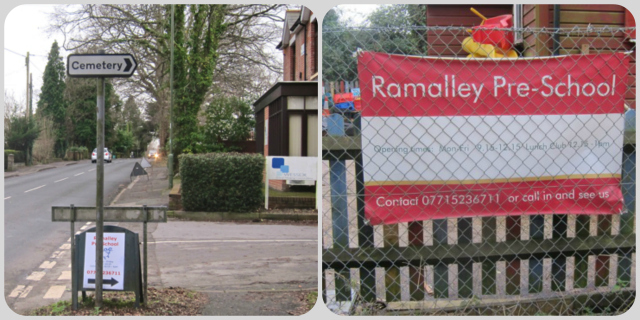 Entrance to Chandler's Ford Second Ramalley Scout Hut, Ramalley Pre-School, and Ramalley Cemetery: Ramalley Lane, off Hursley Road.