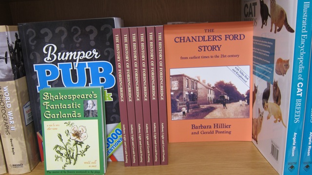Chandler's Ford book by Barbara Hillier and Gerald Ponting - sold at WH Smith in Chandler's Ford.