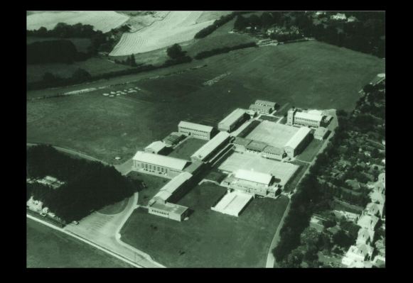 Aerial panorama view of Montgomery of Alamein School in Winchester.