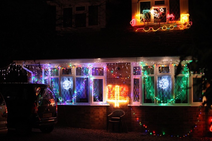 Christmas decorations 2014 in Chandlers Ford, Hiltingbury & Valley Park. Image: Tony Smith.