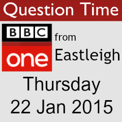 BBC One Question Time from Eastleigh Thursday 22 January 2015