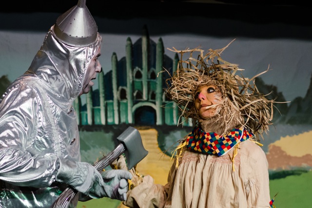 Tinman was played by Nick Coleman, and Scarecrow by Naomi Scott. The Wizard of Oz cast, by Chandler's Ford Chameleon Theatre Company - January 2015 Pantomime.