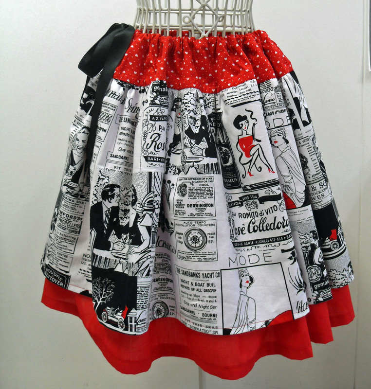 Anna Lambert specialises in feminine gathered skirts for girls and women, all with a nifty and practical adjustable fit.