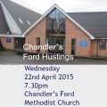 Chandler's Ford Hustings: Wednesday 22nd April 2015 at the Methodist Church.