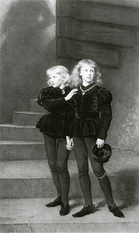 The Princes in the Tower, via Wikimedia Commons.