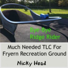 Fryern recreation ground Chandler's Ford: bye-bye Ridge Rider.