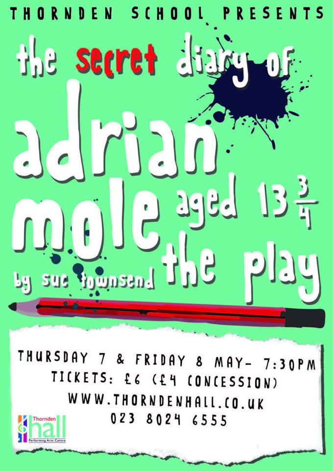 Thornden School pupils performed <i>The Secret Diary of Adrian Mole aged 13 3/4</i>.