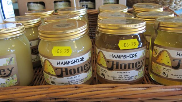 Local honey from Chandler's Ford.