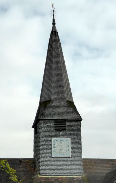 The Church in Thursley provides a sundial so that villagers know the time.