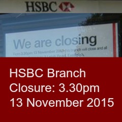 HSBC branch closure (Chandler's Ford Precinct)