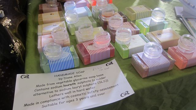 Soaps made by Diane Allen.
