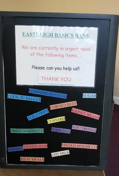 Eastleigh Basics Bank board