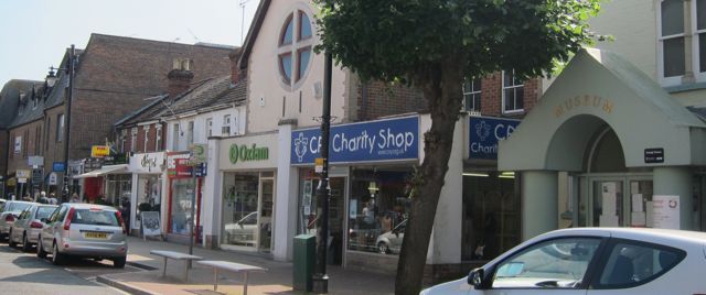 Eastleigh town has many charity shops.