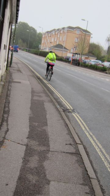 Cyclist Hursley Road