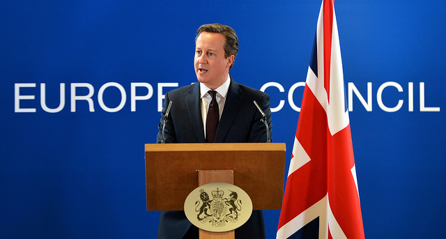 PM addressing the European Council. Image by Arron Hoare via Flickr. 