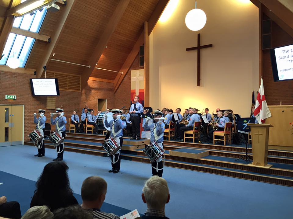 Image credit: The Spitfires - 14th Eastleigh Scout and Guide Band. St. George's Day concert 2016 at Chandler's Ford Methodist Church. 