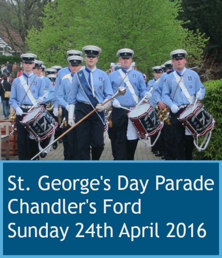 St. George's Day Parade Chandler's Ford Sunday 24th April 2016