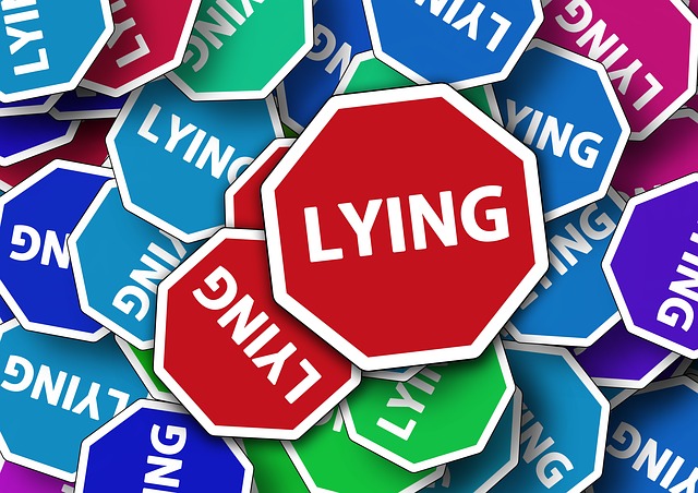 What Scammers do - Lying - image via Pixabay