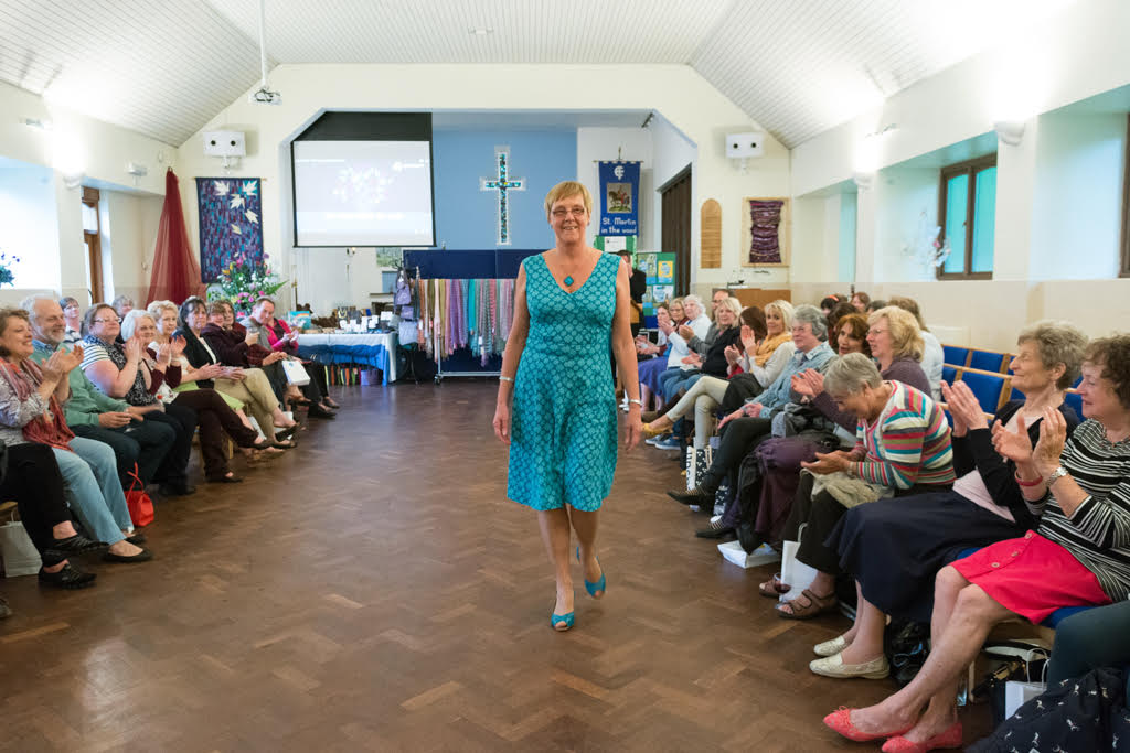 Fairtrade fashion show at St Martin in the Wood Church. Image credit: Nigel Barker.