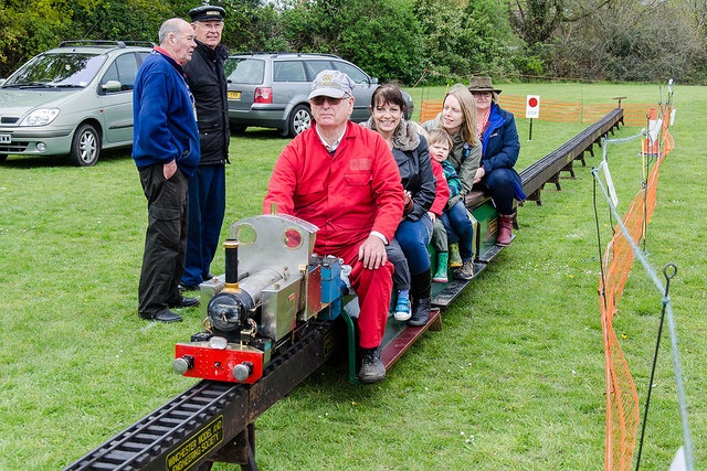 Steam train rides provided by Winchester Model and Engineering Society. Image credit: Daniel Newcombe.