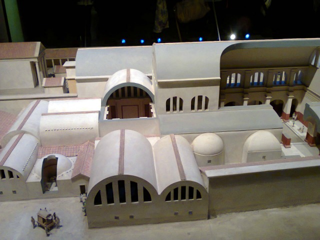 Model Reconstruction of how the area would have looked in Roman times. 