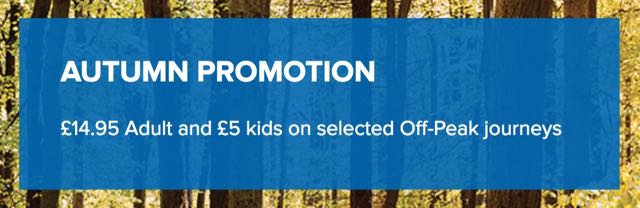 South West Train autumn offer 2016
