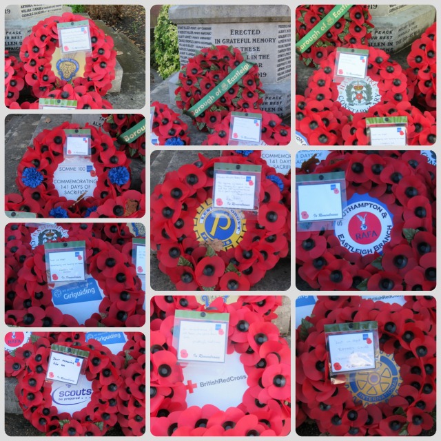 Chandler's Ford a service of Remembrance at the War Memorial and St. Boniface Church in Chandler's Ford 13 Nov 2016