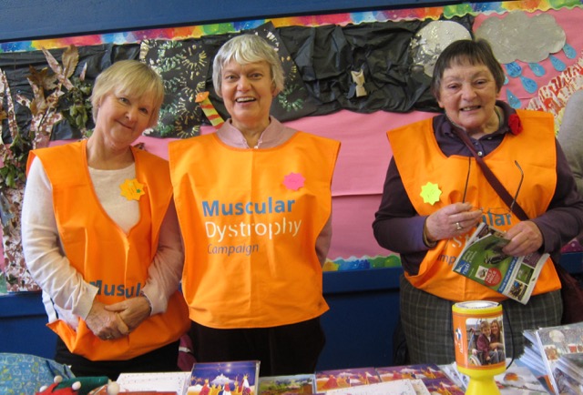 Muscular Dystrophy UK: fighting muscle-wasting conditions. (Left to right): Christine, Pam, Liz.