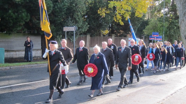 Chandler's Ford a service of Remembrance at the War Memorial and St. Boniface Church in Chandler's Ford 13 Nov 2016