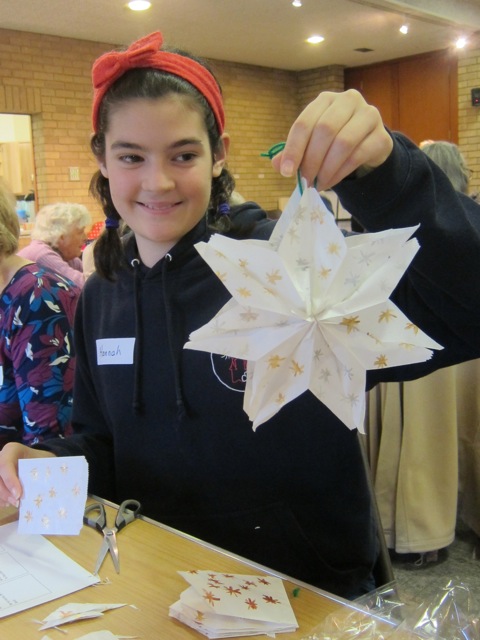 Hannah turned a few little paperbags into a stunning star.