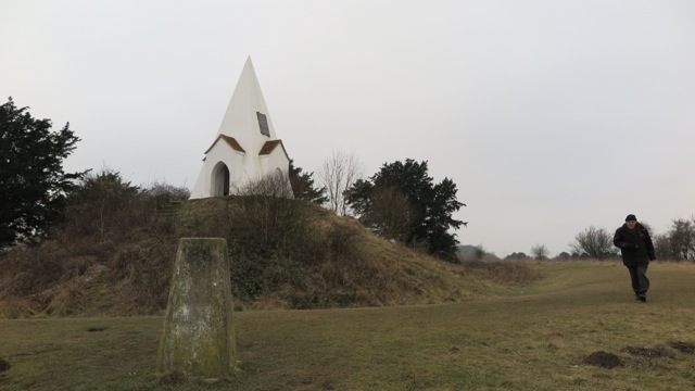 The monument at Farley Mount in 2017