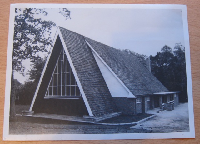Distinct feature of the church building. Archive: Chandler's Ford Methodist Church, 1992-1993 Dovetail Project