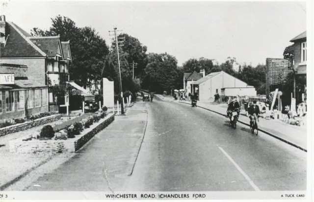 Winchester Road, Chandler's Ford. Image credit: Eastleigh & District Local History Society