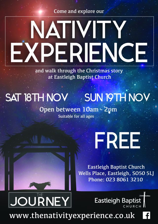 The Nativity Experience, Eastleigh Baptist Church, 18 and 19 November