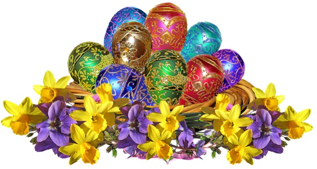 Easter Eggs. Image via Pixabay