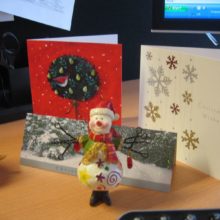 Christmas Cards on display