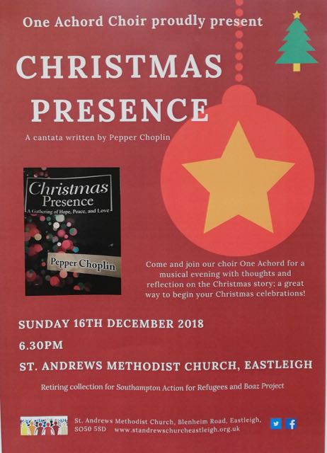 Christmas Presence: 16th Dec 2018 Eastleigh St Andrews.