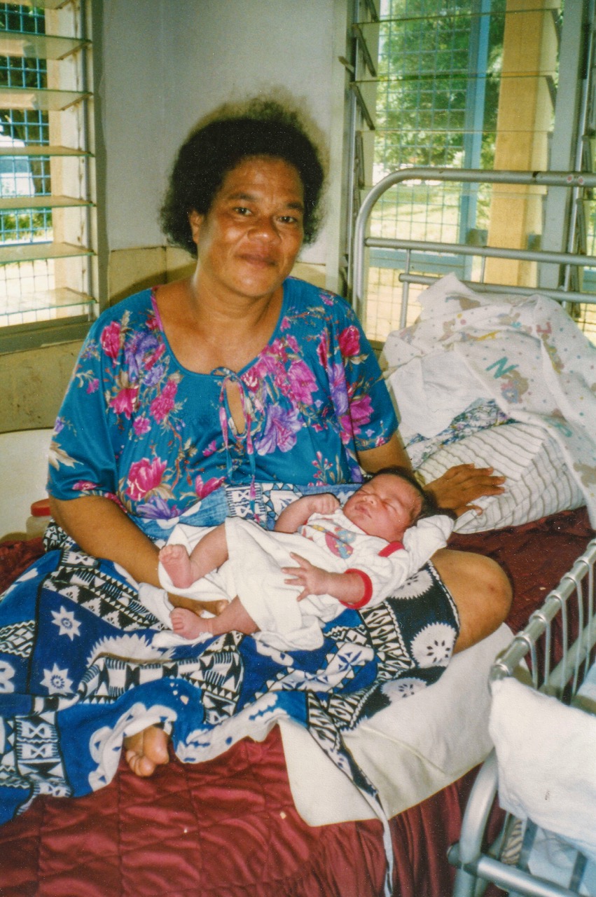 The Mother and the Baby. My daughter Lisa delivered the baby on 28th Jan 1997.