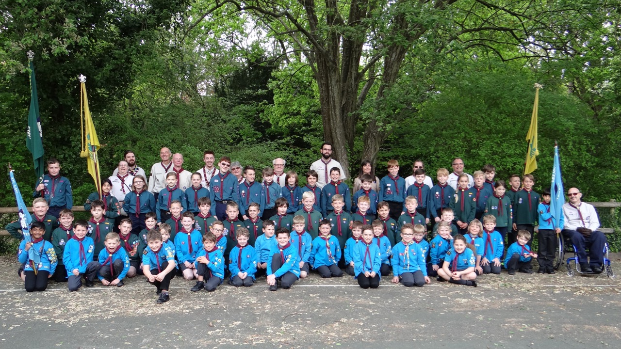Chandler's Ford 3rd Scouts on St George's Day 2019. Image credit: Richard Doyle