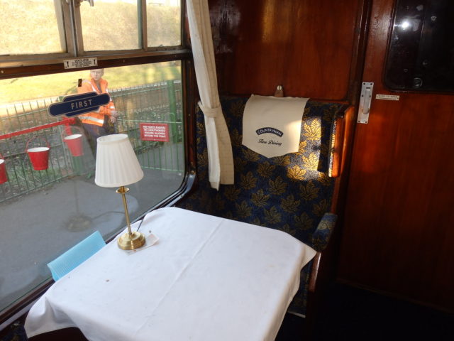 table on dining train