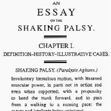 James Parkinson's Essay on the Shaking Palsy, 1817